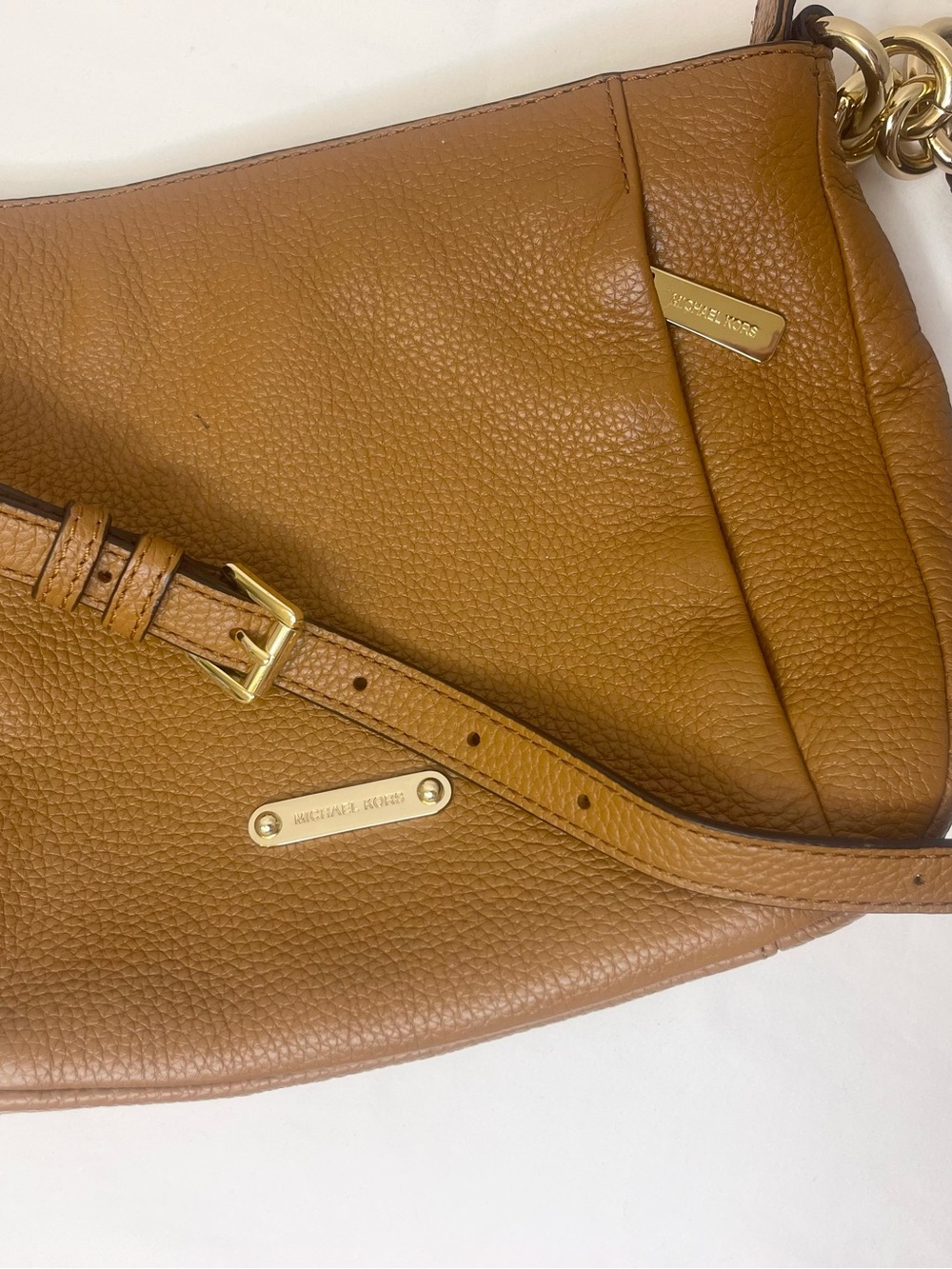 Michael Kors Crosby Pebbled Leather Medium Messenger Bag - Picture 12 of 15